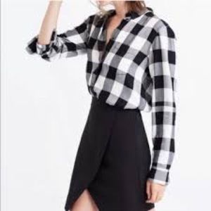 Madewell Buffalo Check Slim Shirt Size XS